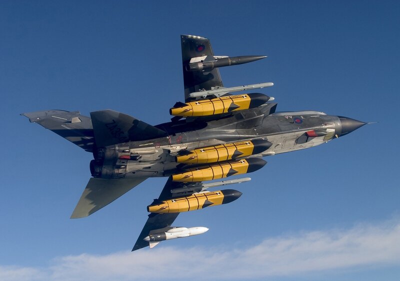 Tornado jet with missiles