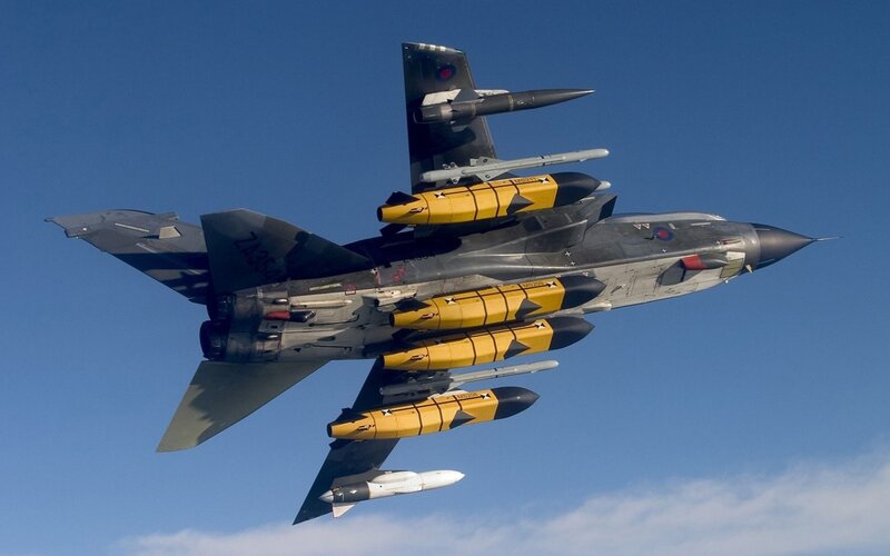 Tornado jet with missiles