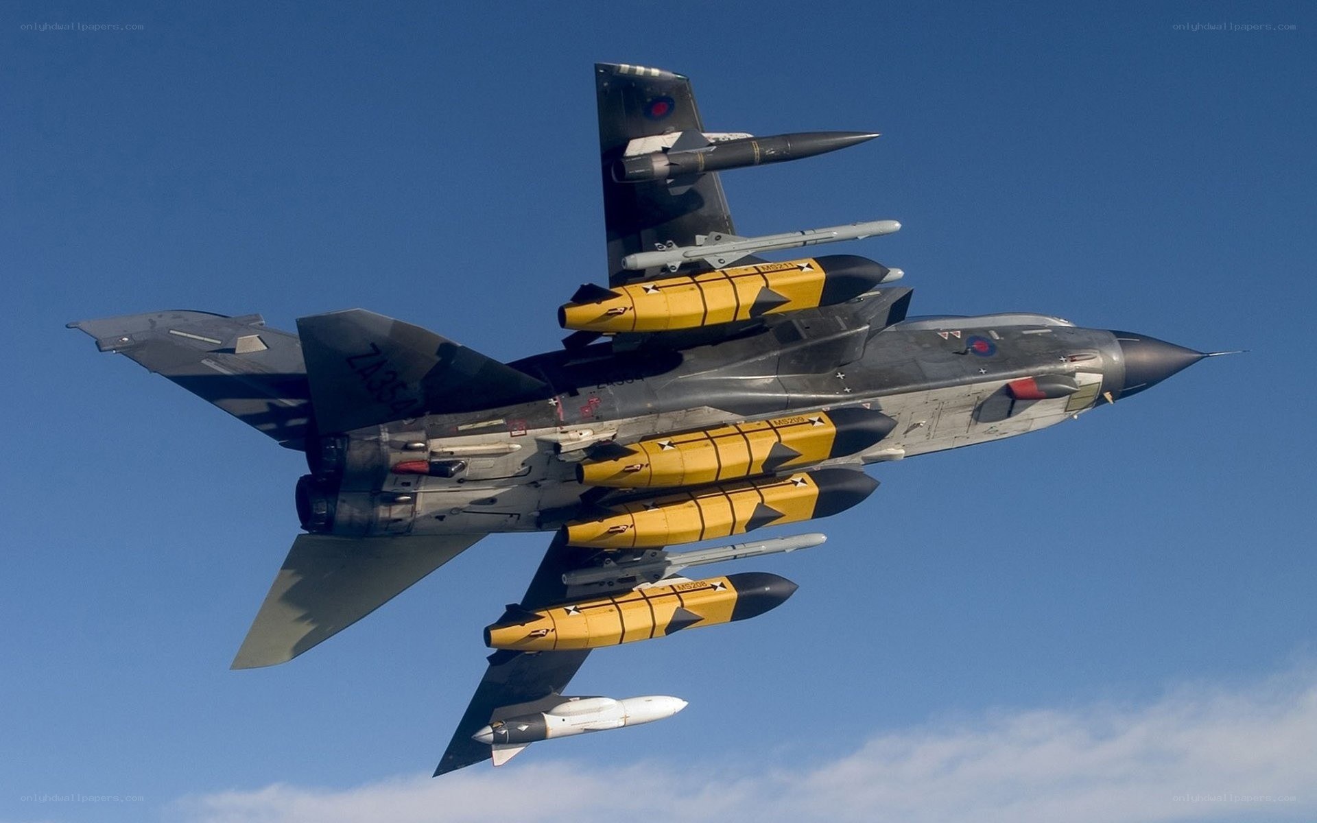 Tornado jet with missiles