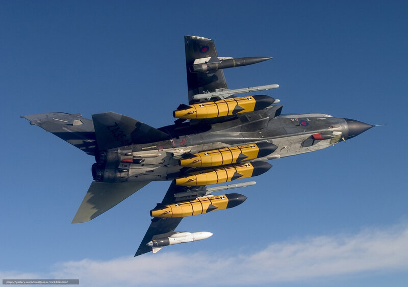 Tornado jet with missiles