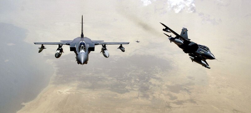 Tornado jets in flight