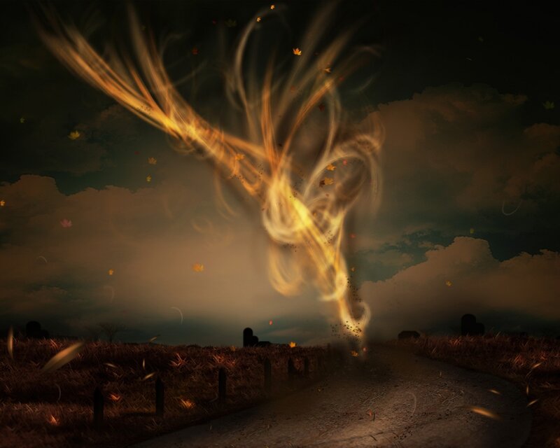 Tornado of Autumn Leaves