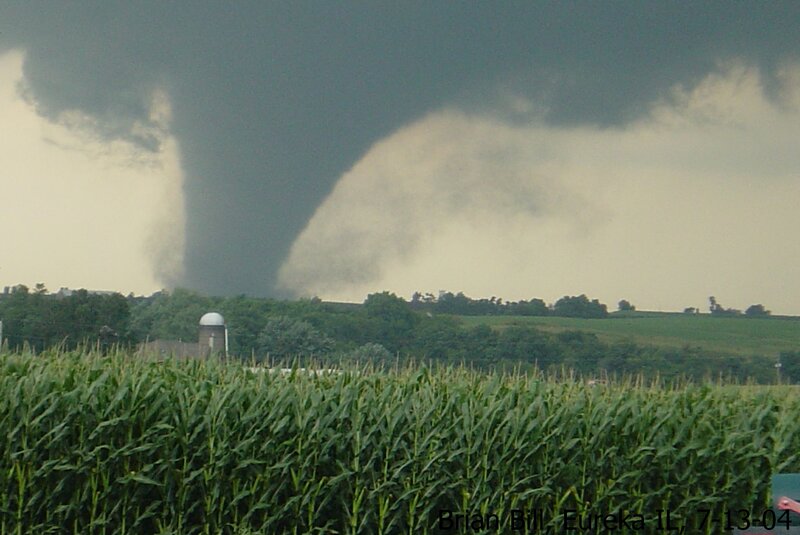 Tornado over Cornfield — Green
