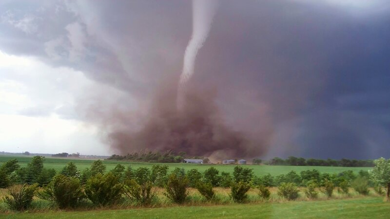 Tornado over Farmland — Green
