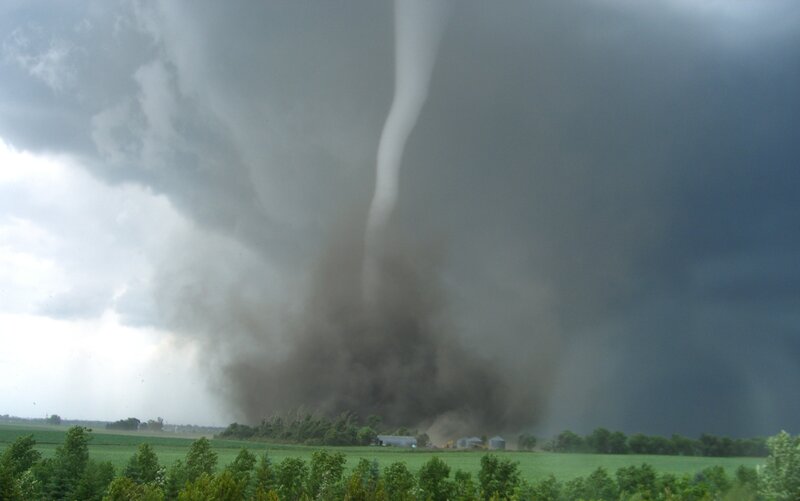 Tornado over Farmland