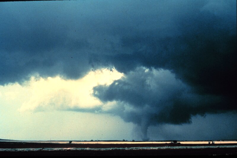 Tornado over Flat Land — Blue