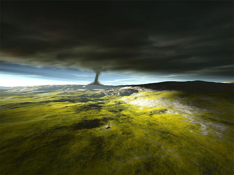 Tornado over Grassland