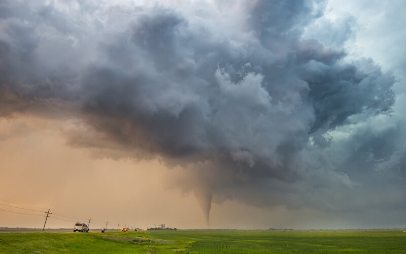 Tornado over Green Field