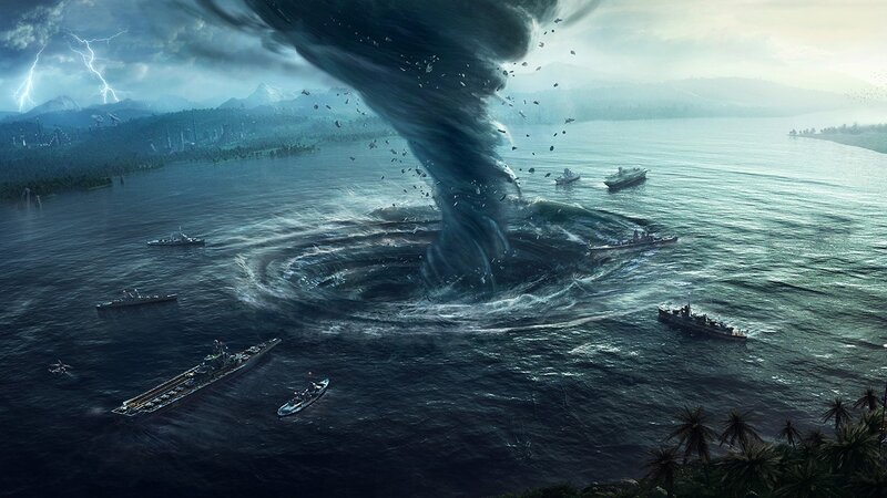 Tornado over Naval Fleet — Blue