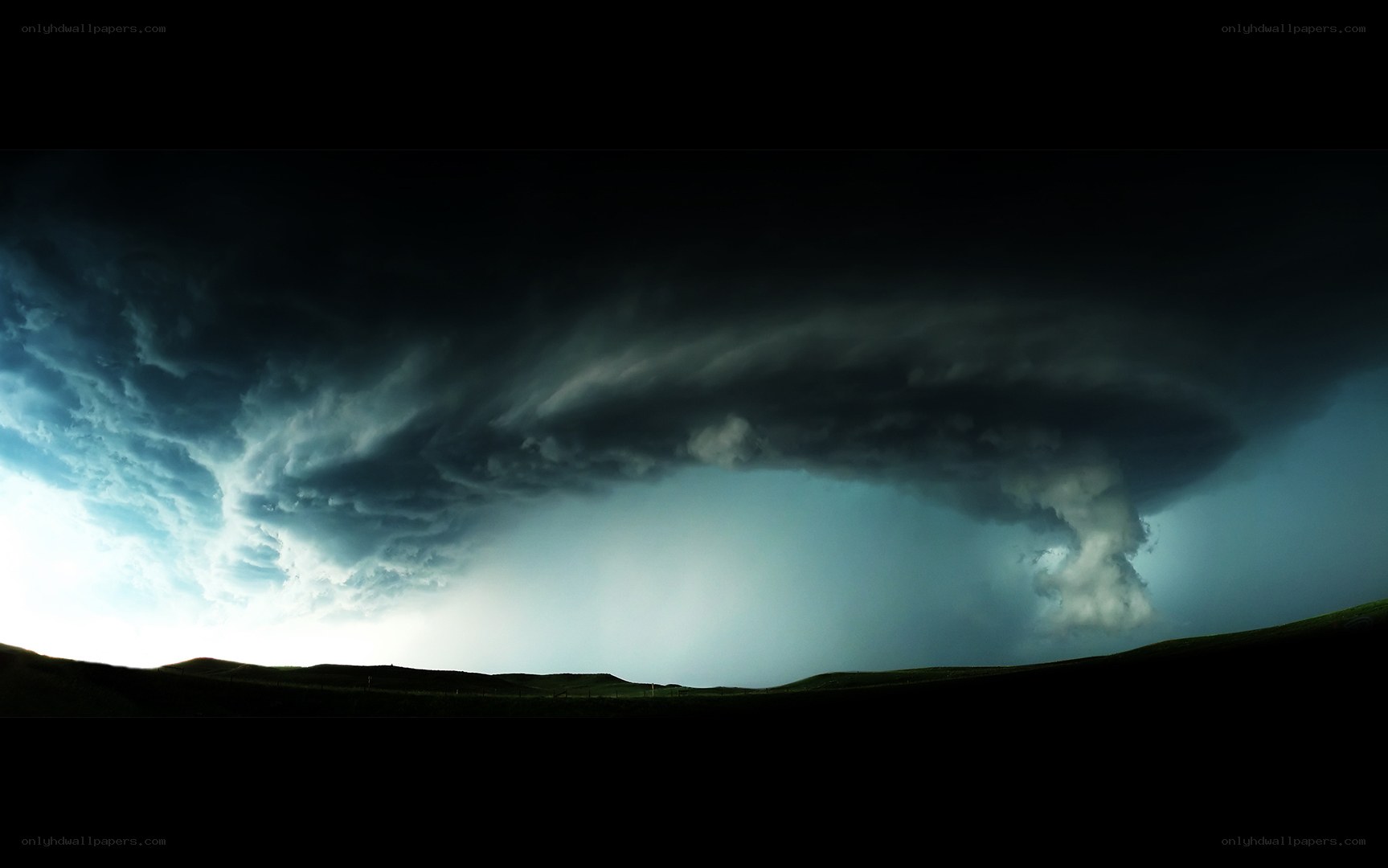 Tornado over open plains