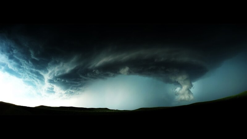Tornado over Plains — Black