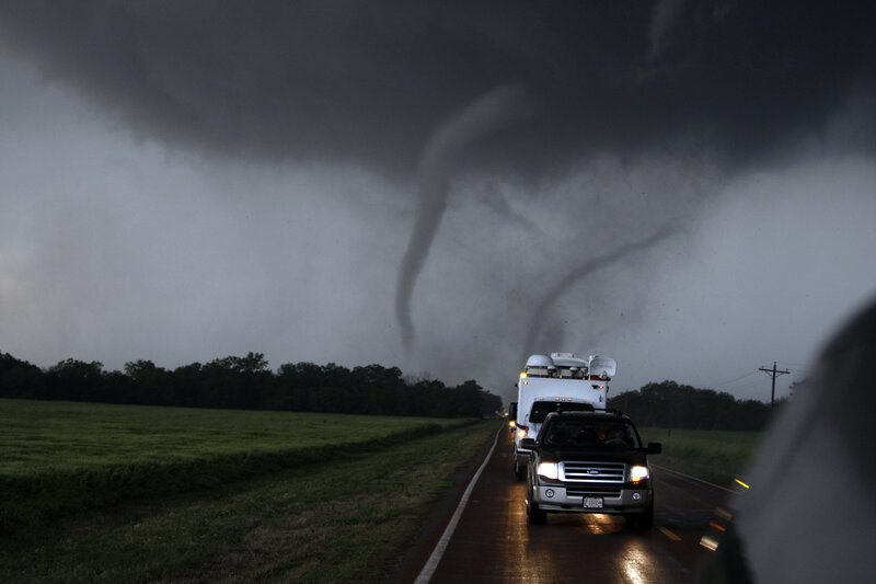 Tornado over Road