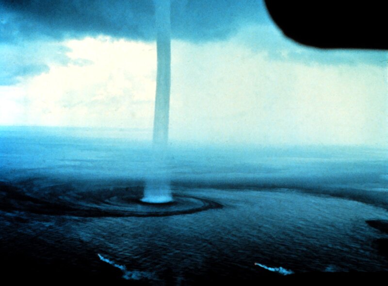 Tornado over the ocean