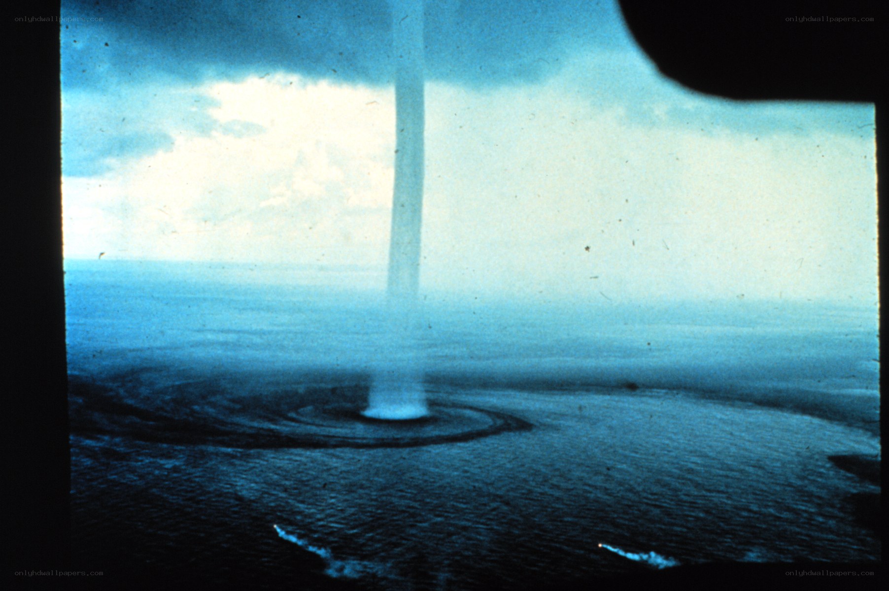 Tornado over the ocean