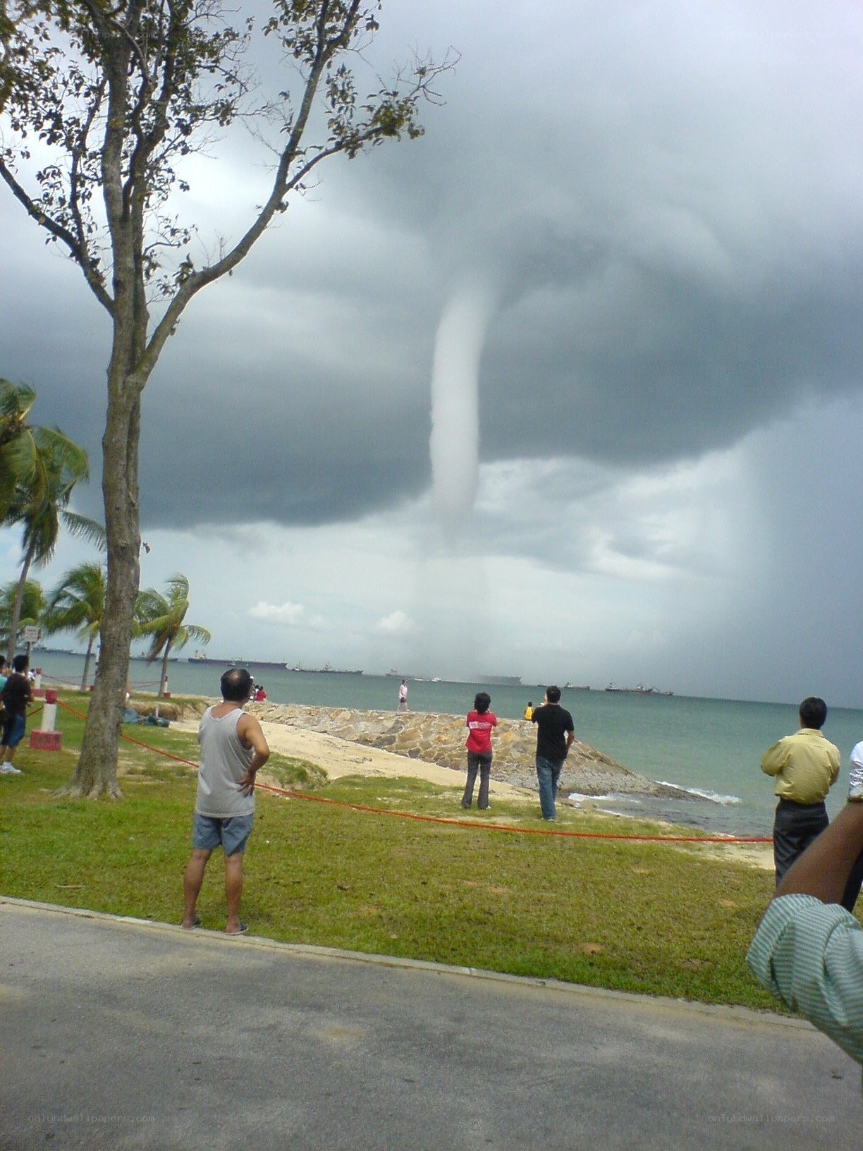 Tornado over the sea