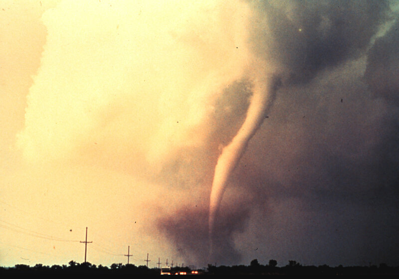 Tornado Touching Down — Yellow