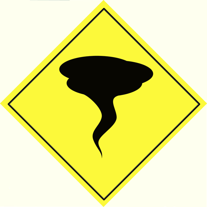 tornado warning sign