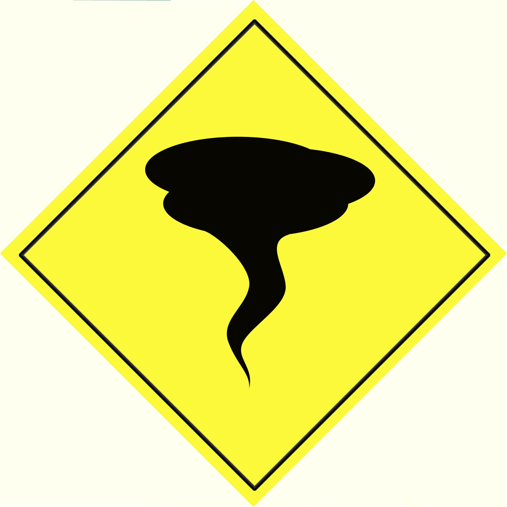 tornado warning sign