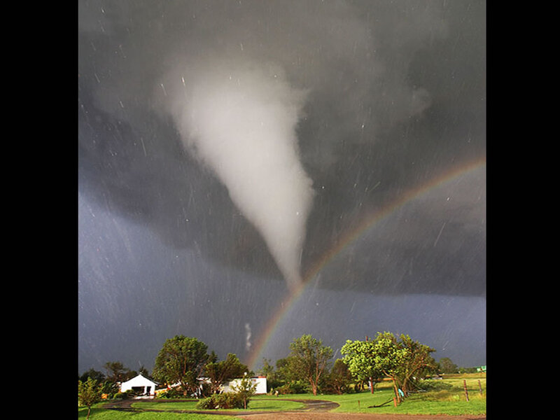 Tornado with Rainbow