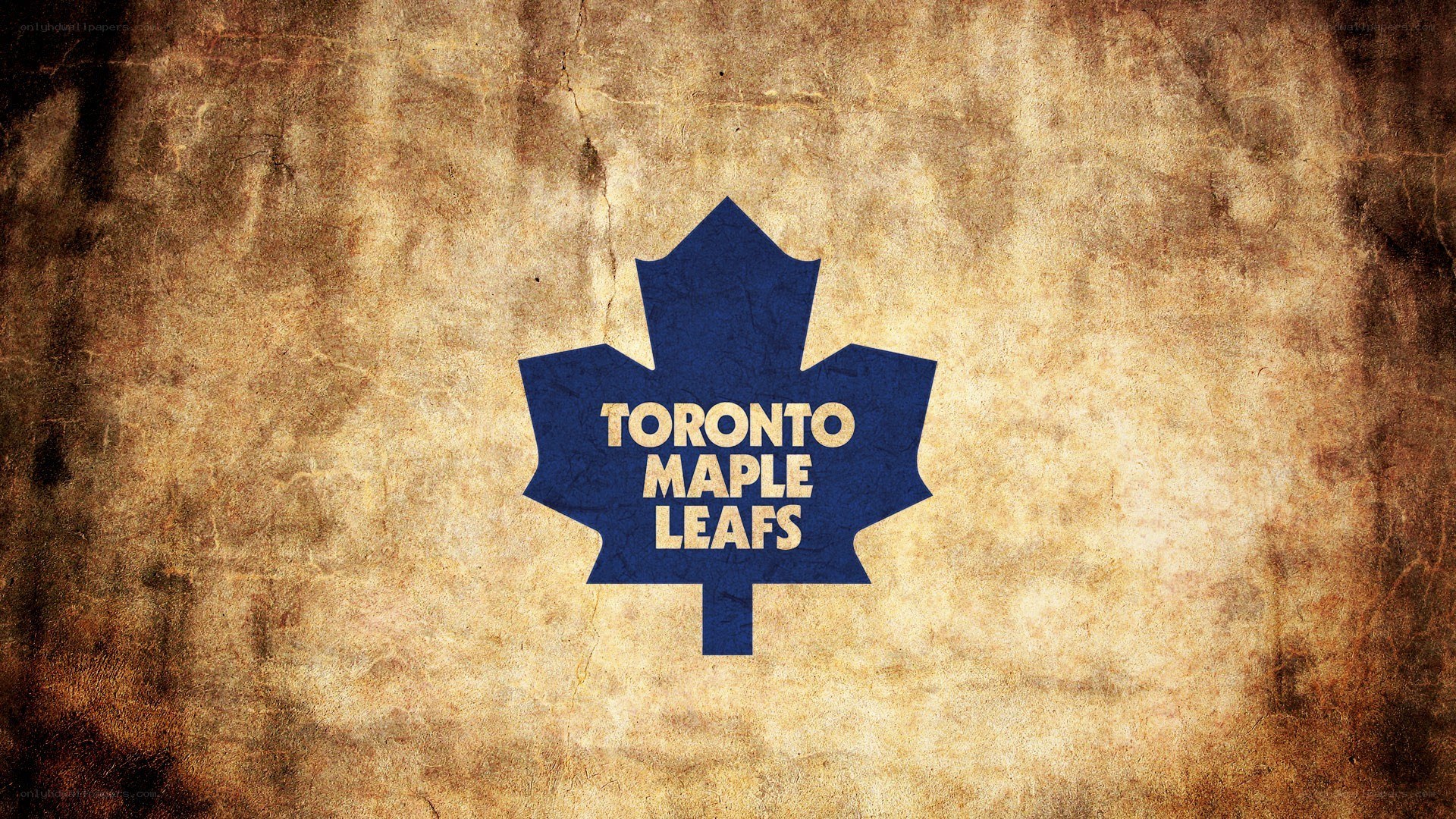 Toronto Maple Leafs logo on vintage background