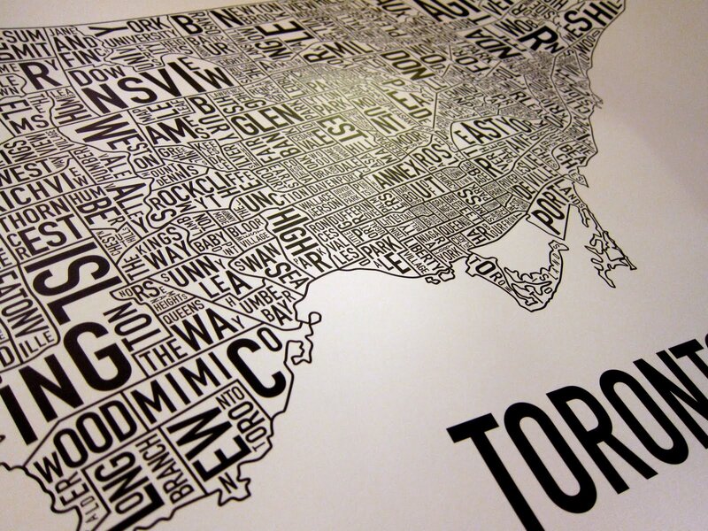 Toronto neighborhood map