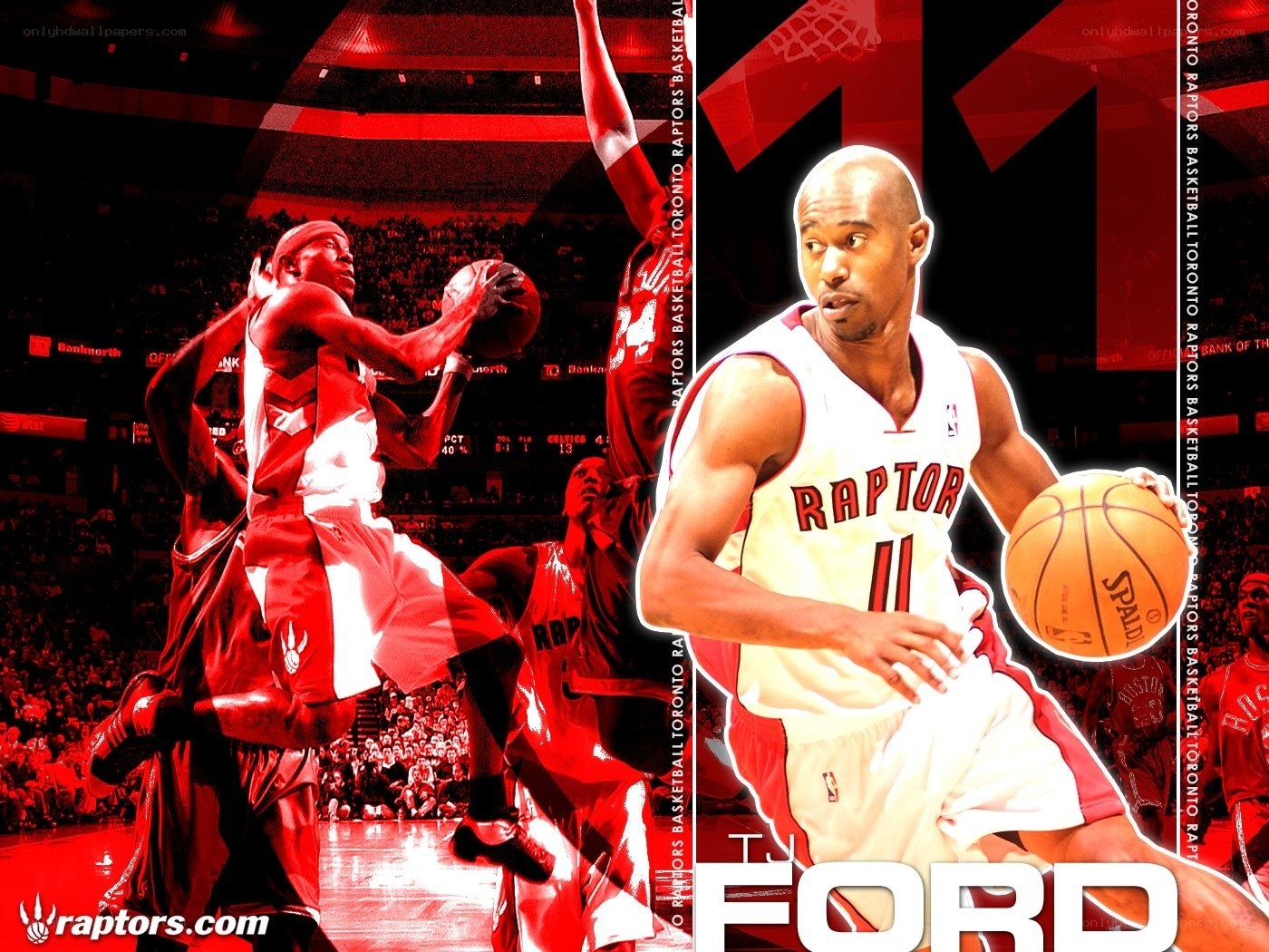 Toronto Raptors basketball poster