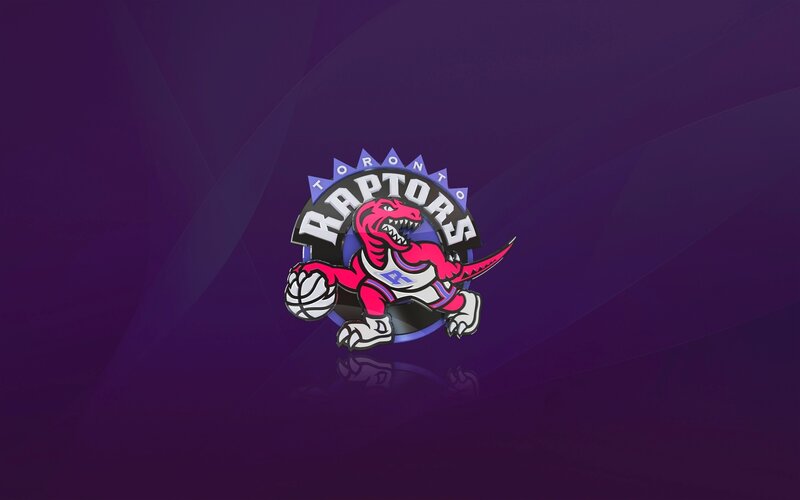 Toronto Raptors logo on purple