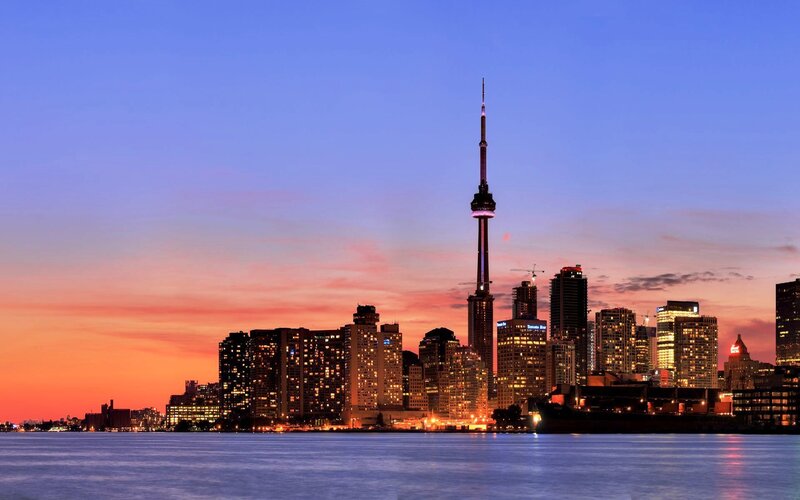 Toronto Skyline at Dusk — Blue
