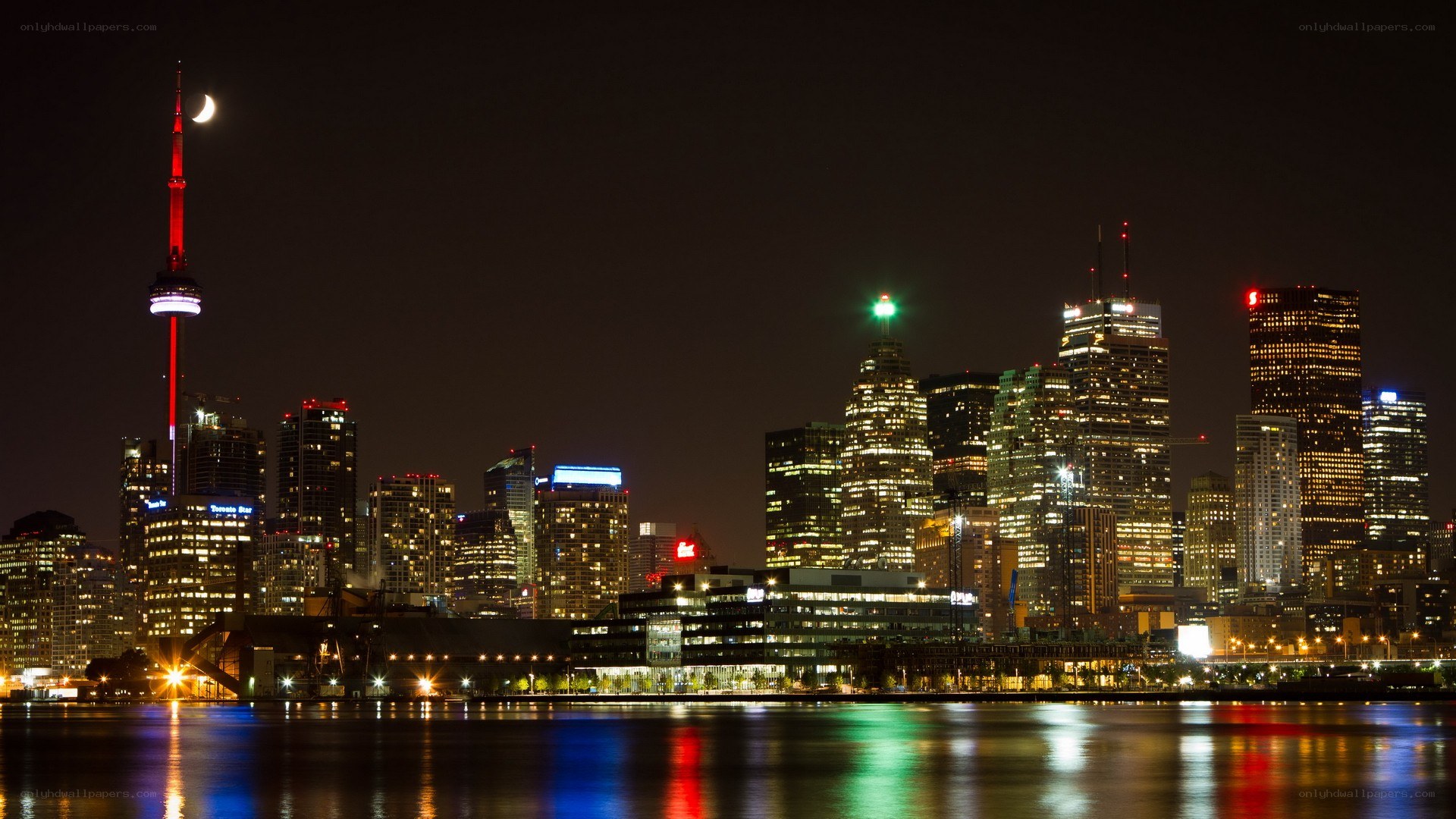 Toronto skyline at night