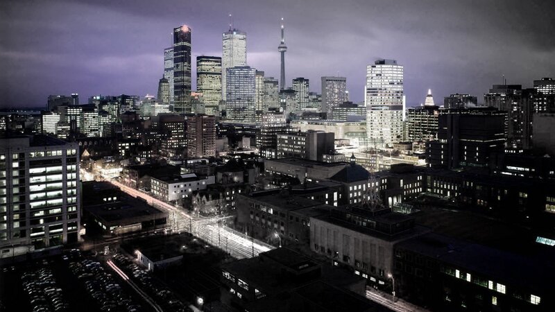 Toronto skyline at night