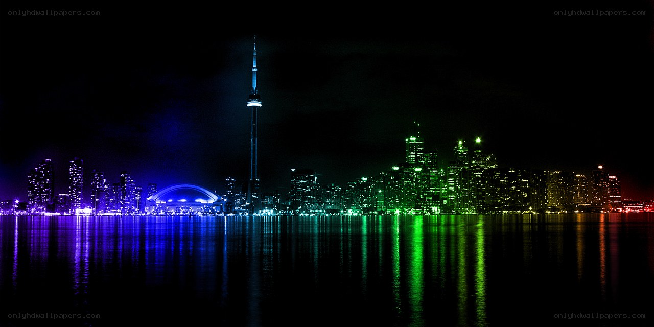 Toronto skyline at night