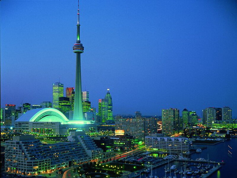 Toronto Skyline at Night — Blue, Calm