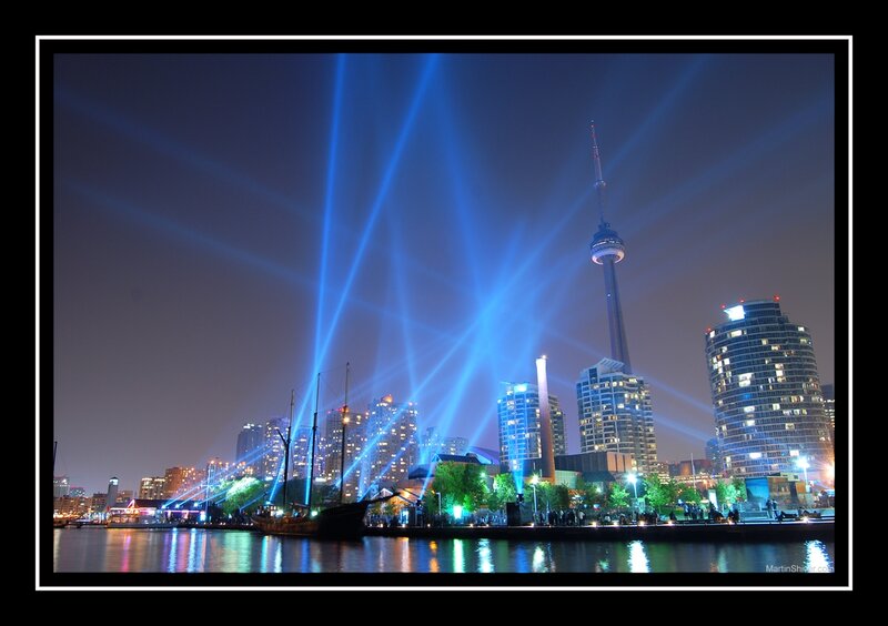 Toronto Skyline at Night — Blue, Dramatic