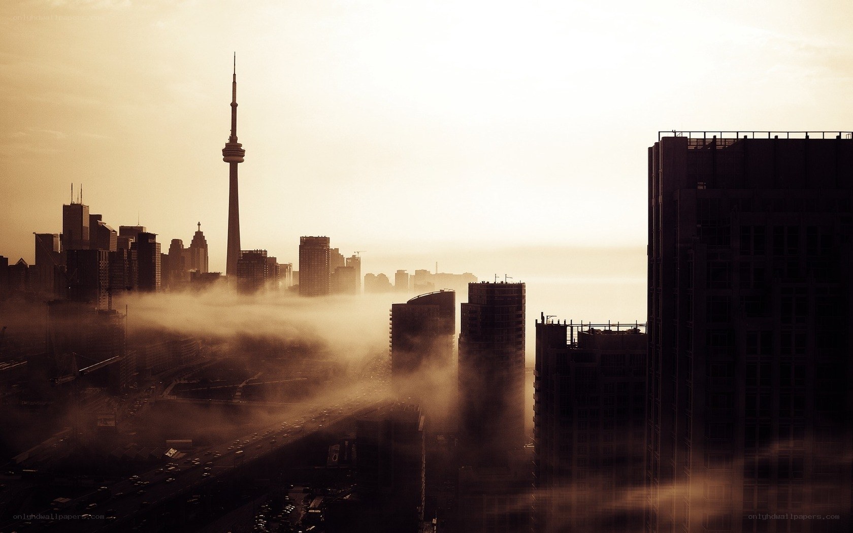 Toronto skyline at sunrise