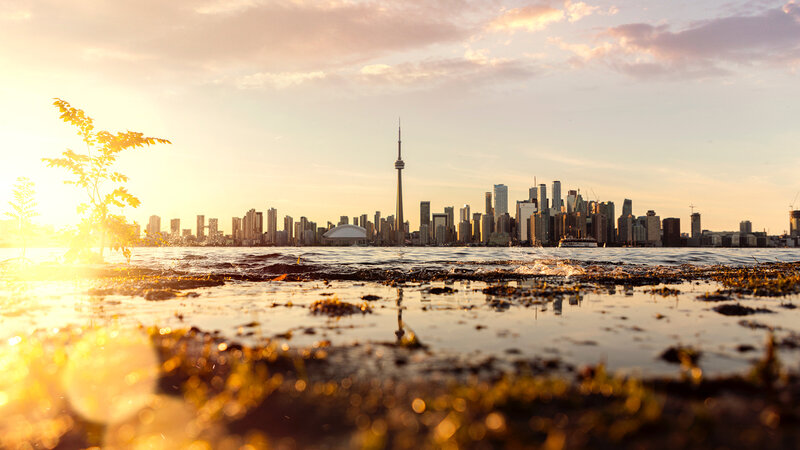 Toronto Skyline at Sunset — Gold
