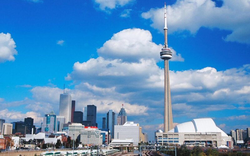 Toronto Skyline — Blue, Clear
