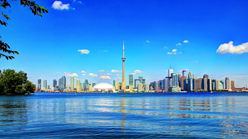 Toronto Skyline — Blue, Serene, Afternoon, Photograph