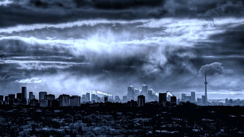 Toronto Skyline — Blue