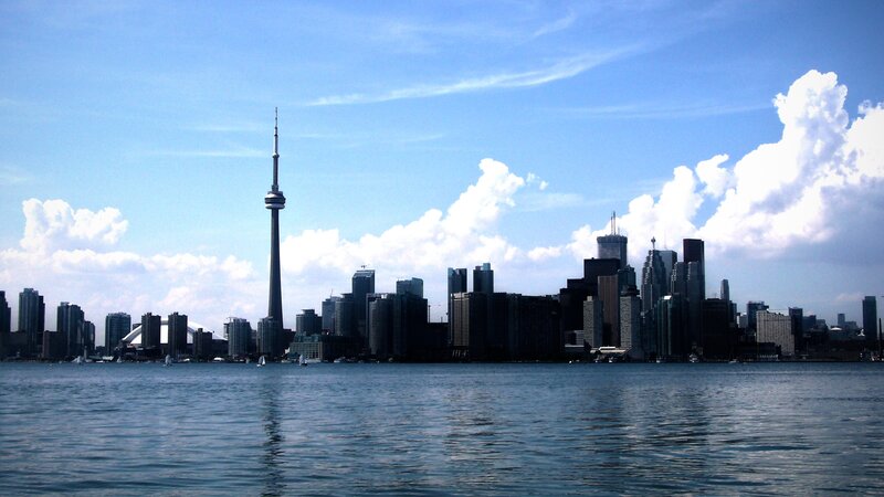 Toronto skyline from the water