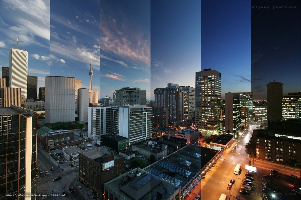 Toronto skyline time-lapse