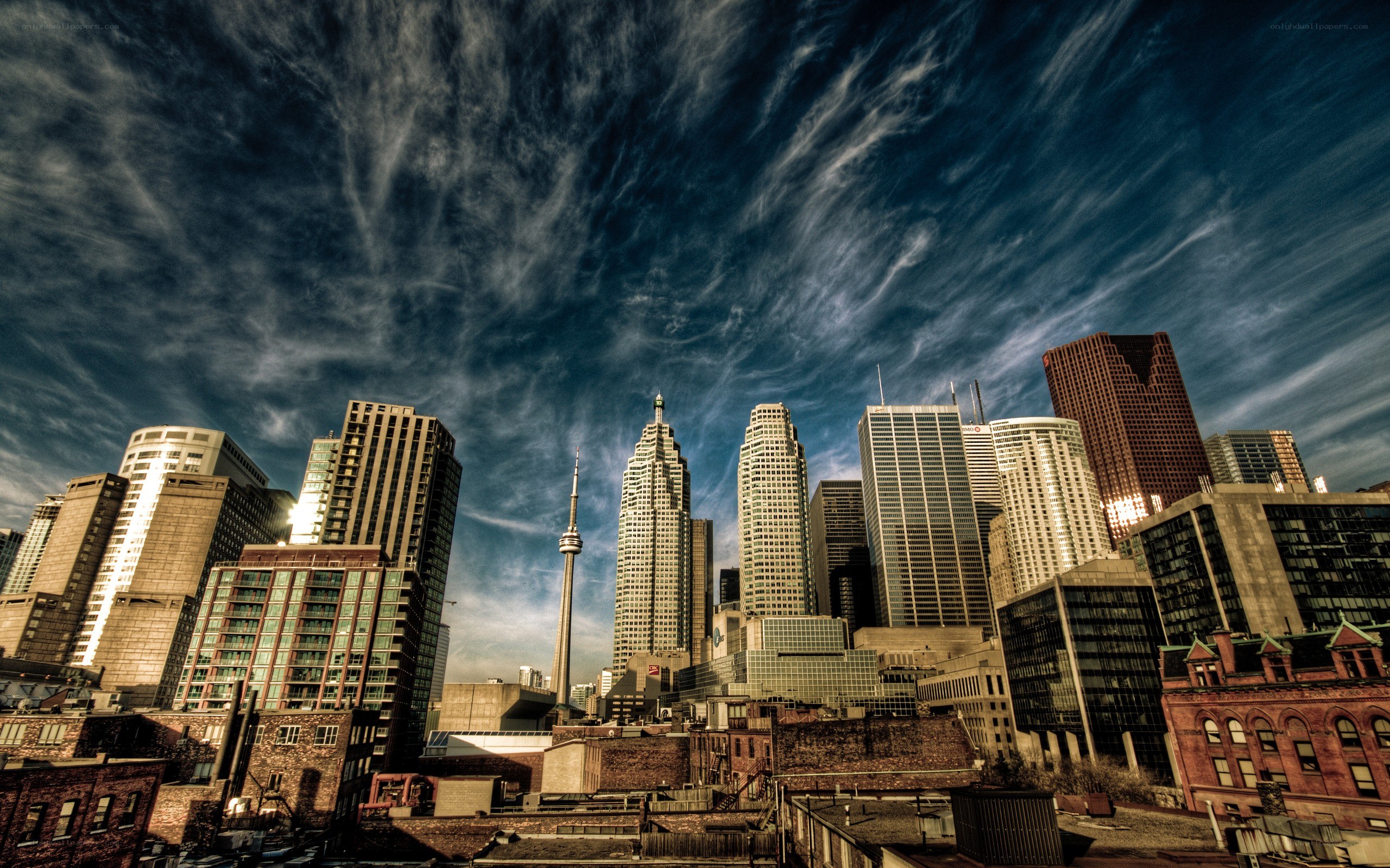 Toronto skyline with CN Tower