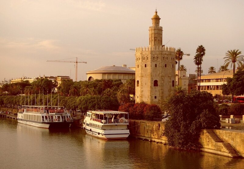 Torre del Oro at sunset