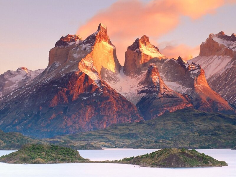 Torres del Paine at sunrise