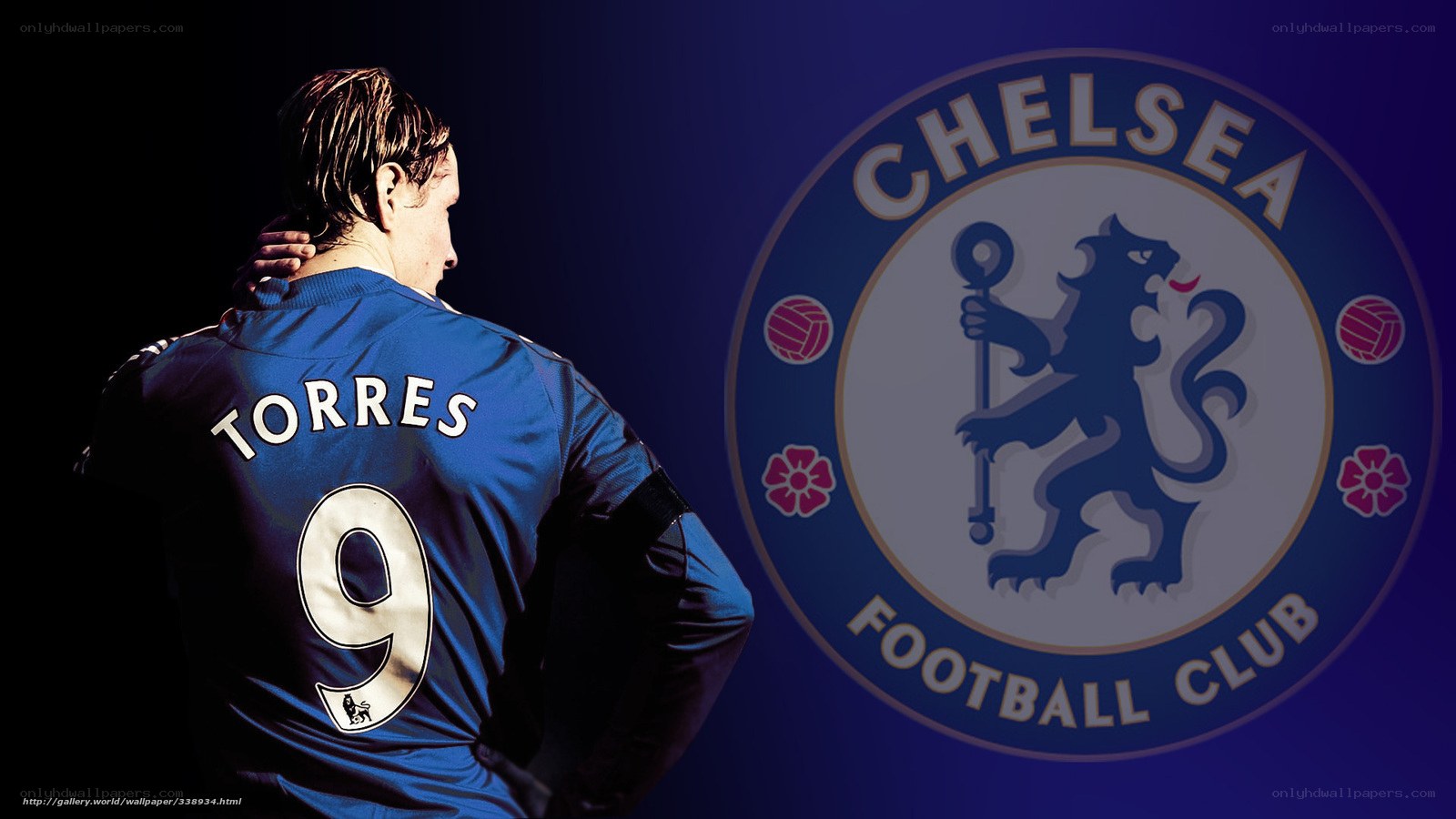 Torres in Chelsea jersey