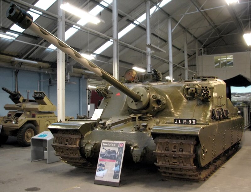 Tortoise tank on display