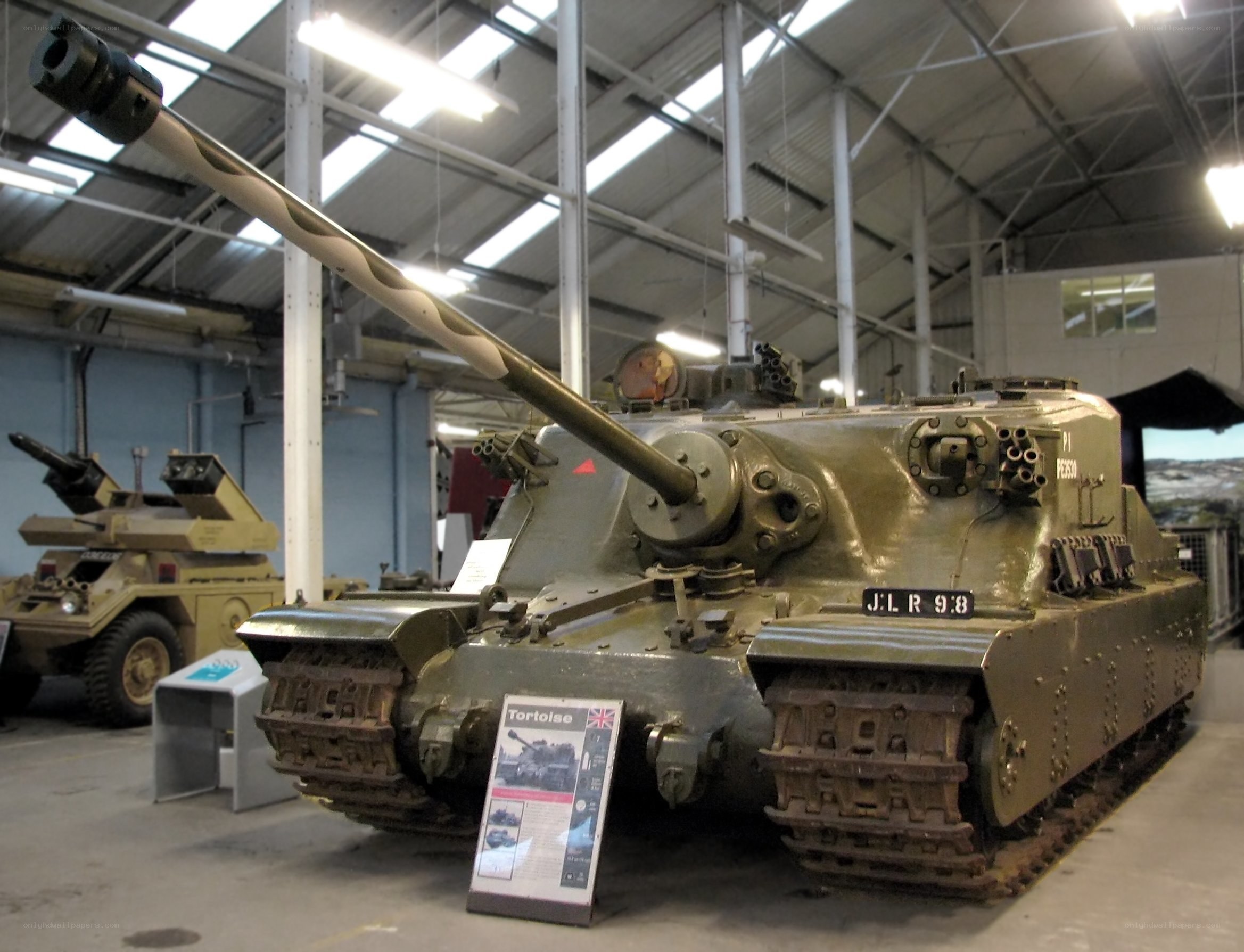 Tortoise tank on display