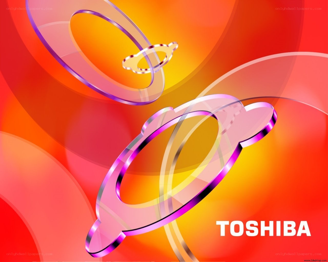 Toshiba logo abstract background