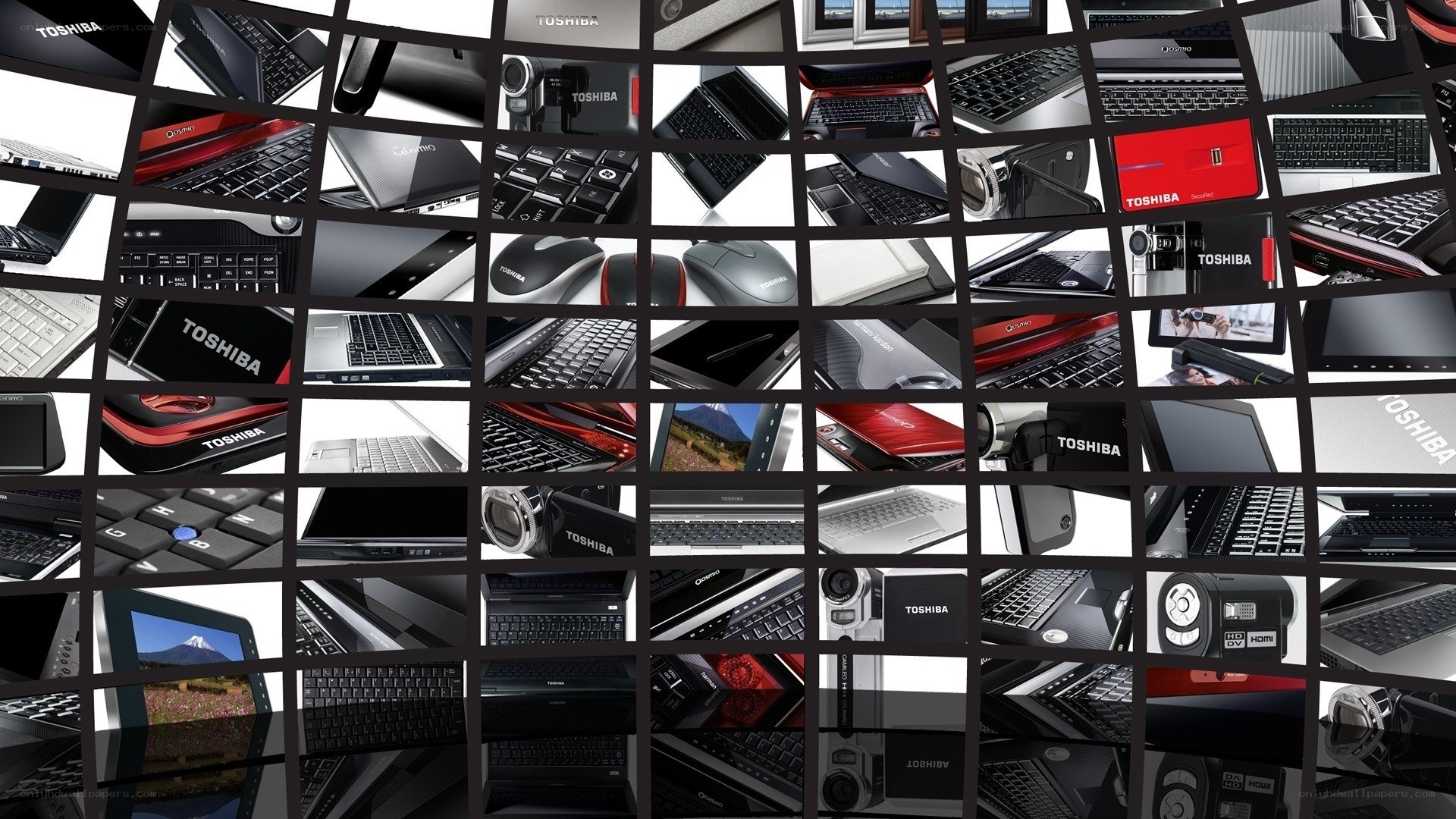 Toshiba product collage