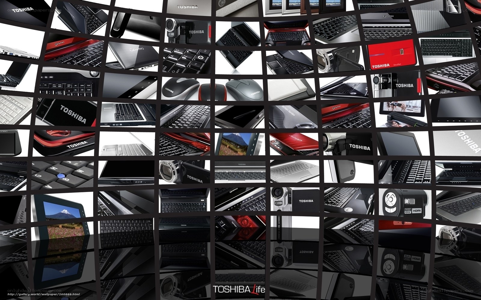 Toshiba product collage
