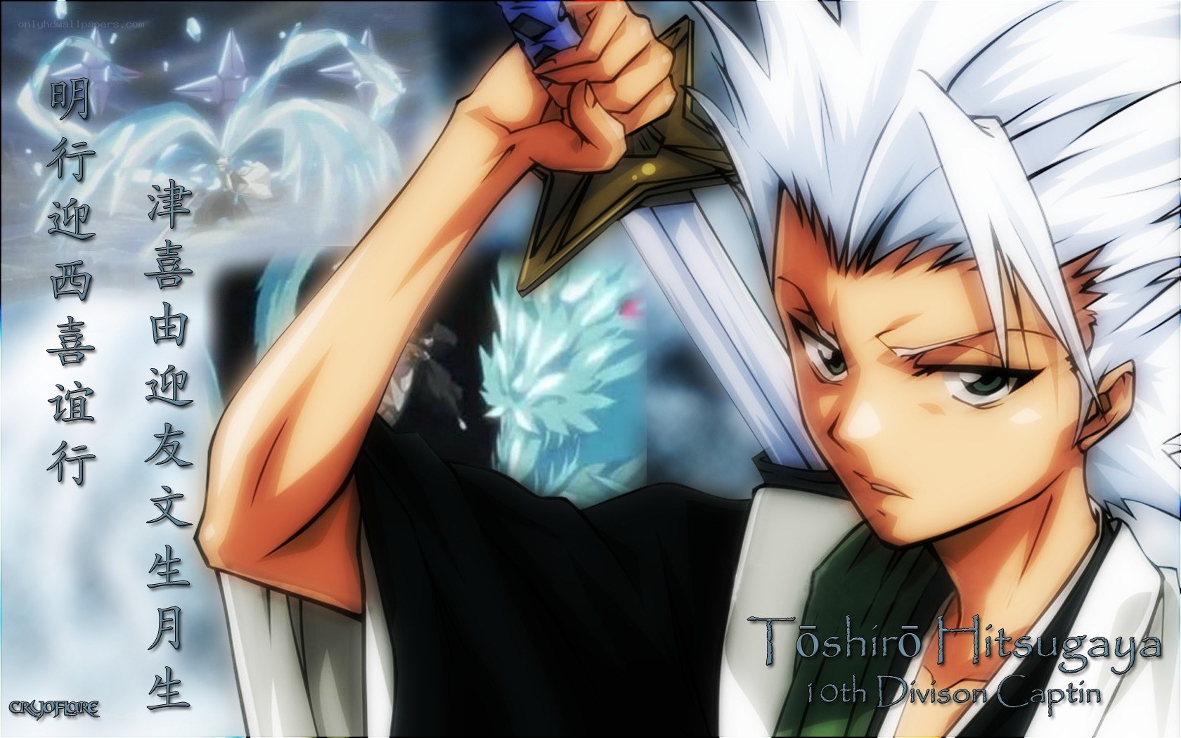 Toshiro Hitsugaya in action